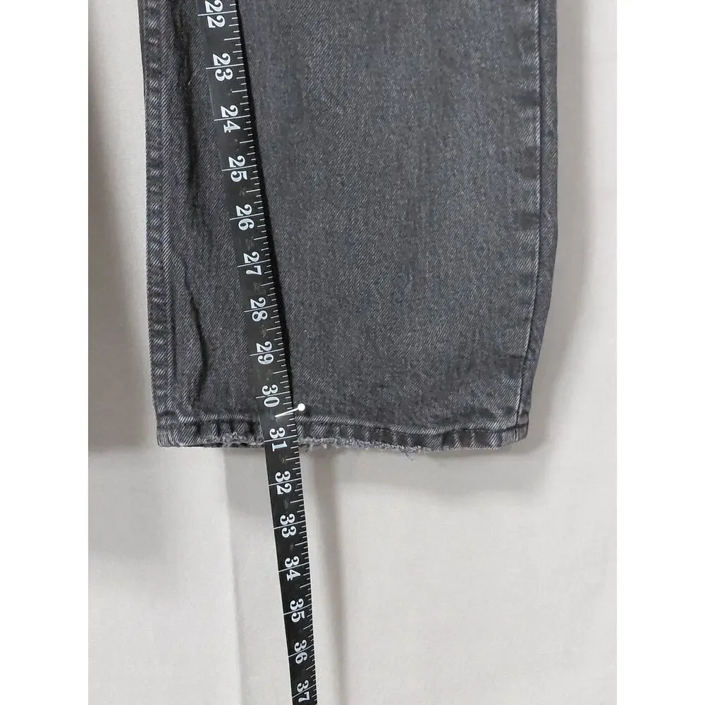 Abercrombie & Fitch Gray Straight Jeans Women Size 37/24